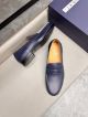 J.M.WESTON Man Blue Calfskin Business Leather Shoes 042861 (3)_th.jpg